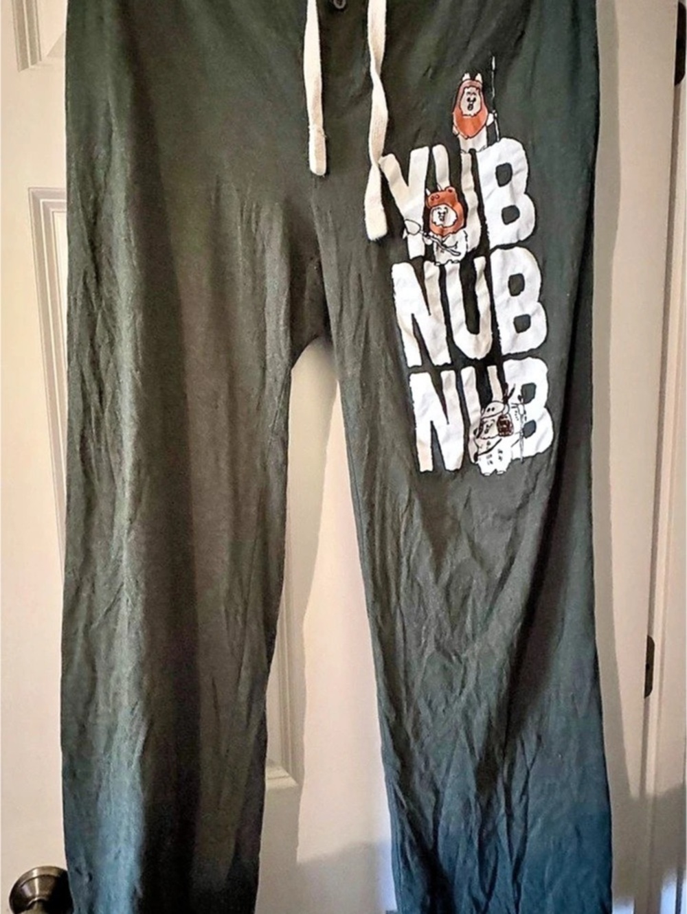 Star Wars Yub Nub Guys Pajama Pants Pajama Pants Green & Black Large